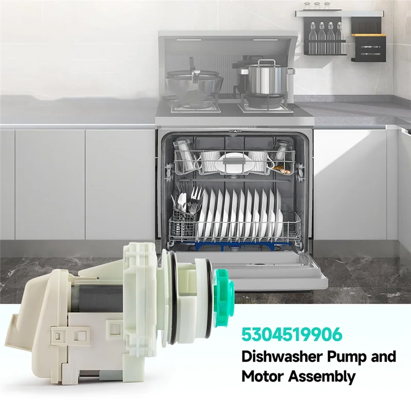 لماذا-مجموعة مضخة ومحرك لغسالة الأطباق 5304519906 AP6840161 لـ Frigidaire White-Westinghouse PS12712308 EAP12712308