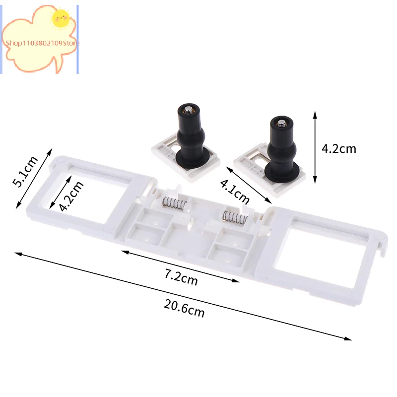 

【HT】【HT】Toilet Seat Lid Fixing Plate Buckle Fastener Expansion Screws For Lavatory Lid Closestool Cover Fixed Parts