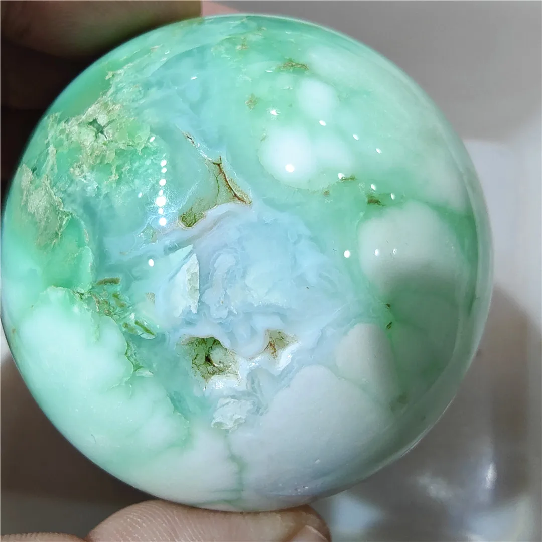 

5-7cm Rare Precious Gemstones Natural Chrysoprase Australian Jade Ball Crystals Mineral Rocks Green Stones Sphere Decor 2025