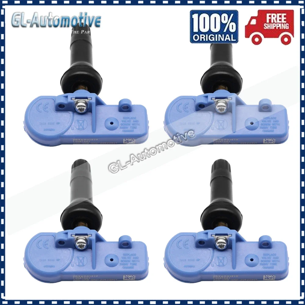 4PCS 13581561 TPMS 433MHZ Tire Pressure Sensor for Chevrolet Aveo Captiva Cobalt Cruze Epica Express Lacetti Malibu Matiz Niva