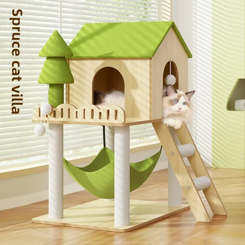 

Cat climbing frame nest, cat tree integration, four-season household does not occupy a hammock, villa shelf, cat scratc