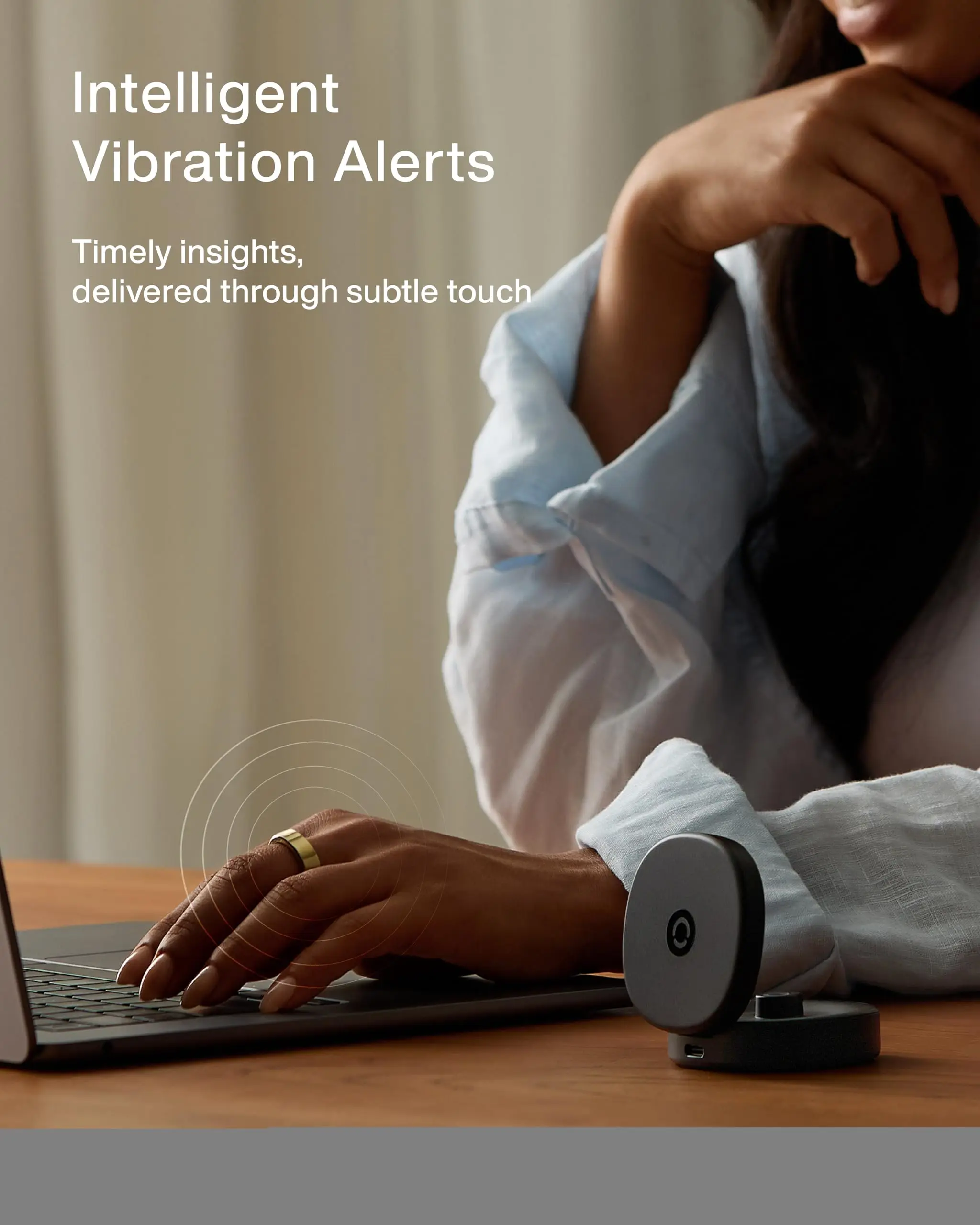 RingConn Gen 3, Smart Ring with Vascular Trends,  Vibration Alerts, Sleep, Fitness & Heart Rate, 14-Day Battery Life