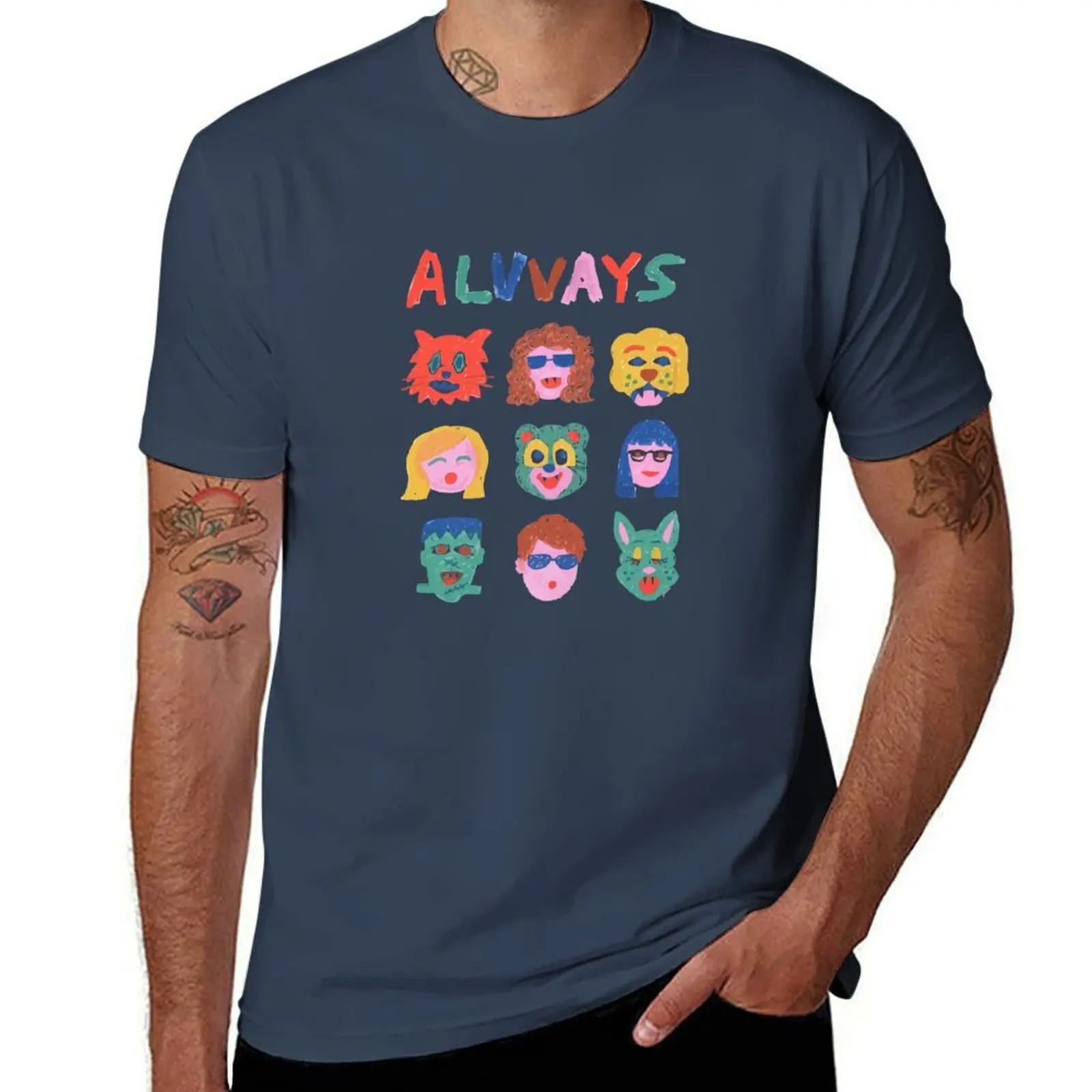 Camiseta con diseño de banda, estilo alternativo indie, Alvv Candian Pop Rock, camiseta informal para el trabajo
