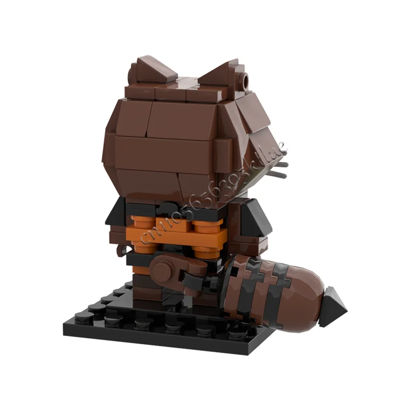 Nuovo 136 pezzi MOC famosi personaggi dell'eroe procione modulare blocchi di costruzione personalizzati modello bambini assemblaggio display giocattolo regali di festival