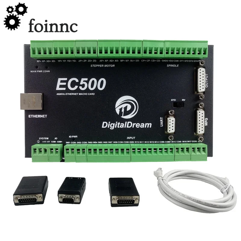 CNC Mach3 Ethernet Controller EC500 460KHz 3/4/5/6 Axis Motion Control Card For Milling Machine