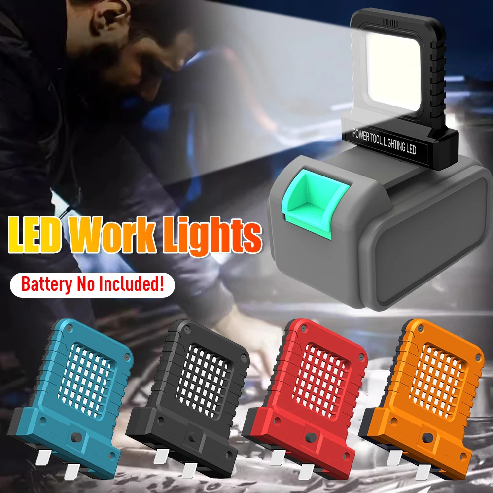 

1 шт., рабочий светильник для авторемонта, 14 Вт, практичный портативный строительный рабочий светильник, долговечный сильный свет, аккумуляторное освещение, рабочий свет