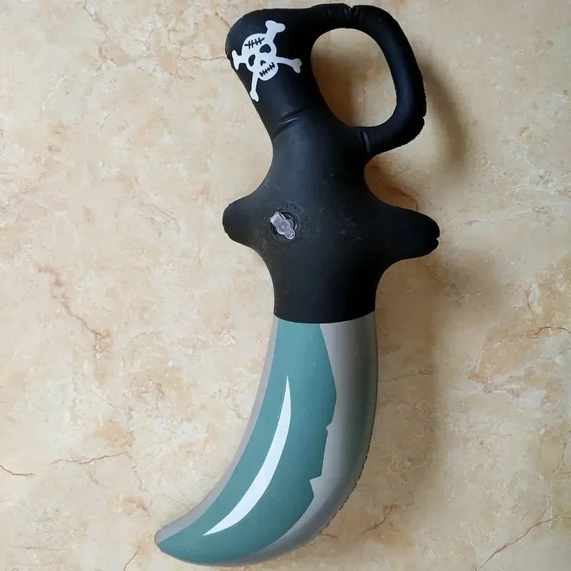 10 Uds PVC inflável faca pirata inflável brinquedo espada inflável simulação arma actividad prop