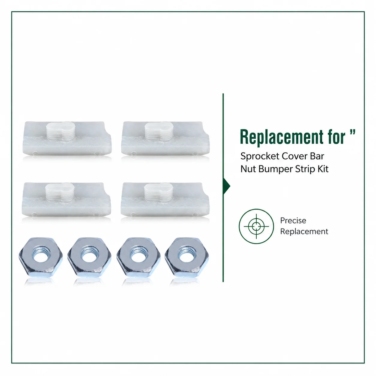 Sprocket Cover Bar Nut Bumper Strip Kit Compatible With Stihl MS291 MS311 MS341 MS361 MS361C Chainsaw Replacement Parts Kit Set