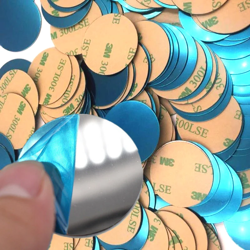 10/3PCS 50x38mm φ40mm φ30mm Self Adhesive Magnetic Metal Plate Iron Sheet Disk Sticker for Car Phone Holder Metal Sheet