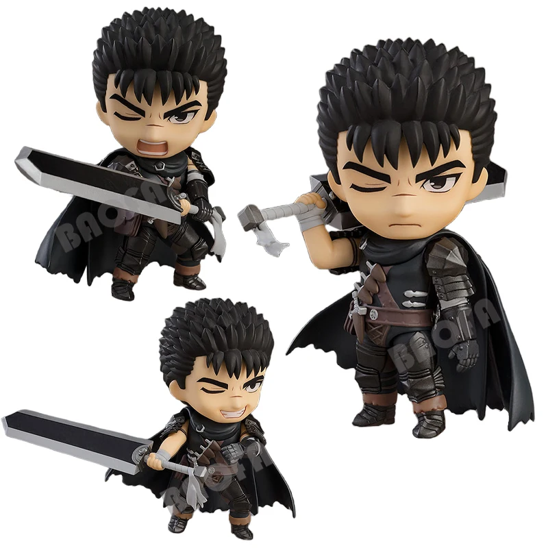 10cm #2134 Berserk Guts Anime Figure Berserk Guts L Action Figure Berserk Black Swordsman Figurine Collectible Model Toys Gifts