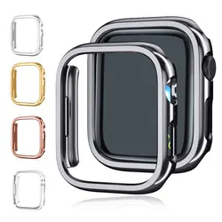 Case for Apple Watch 40mm 41mm 44mm 45mm Hard PC Frame Cover No Screen Shockproof Lightweight Bumper iWatch SE Serie 9 8 7 6 5 4