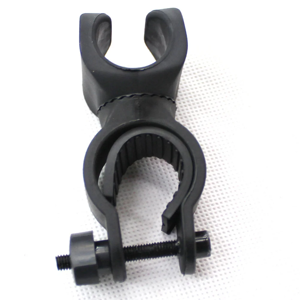 

2Pcs Universal Bike Flashlight Mount Holder 360 Rotatable Rubber Pad Protected Handlebar Clip Strong Steady Torch Attachment