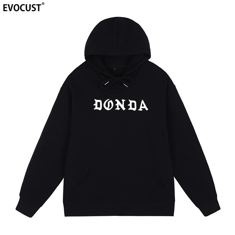 donda Kanye West black Hip Hop Hoodies Sweatshirts men women unisex Cotton