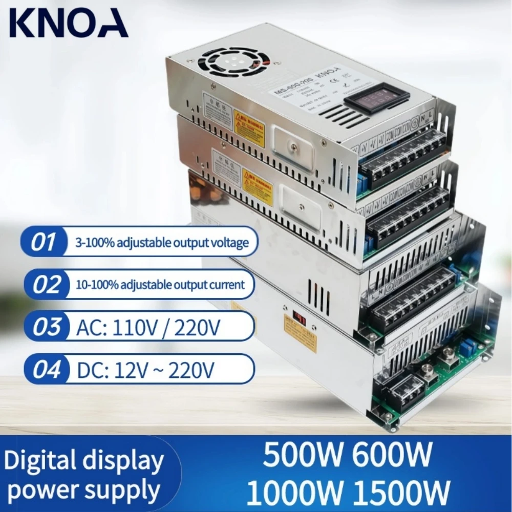

AC-DC 12 В-220 В цифровой регулируемый источник питания с регулируемым напряжением 500 Вт 600 Вт 1000 Вт 1500 Вт импульсный источник питания CV CC трансформатор