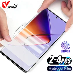 2-4Pcs Curved HD Hydrogel Film For Infinix Note 40 Pro Plus Zero 30 4G Screen Protectors For Infinix Hot 40 40i 30 GT 20 10 Pro