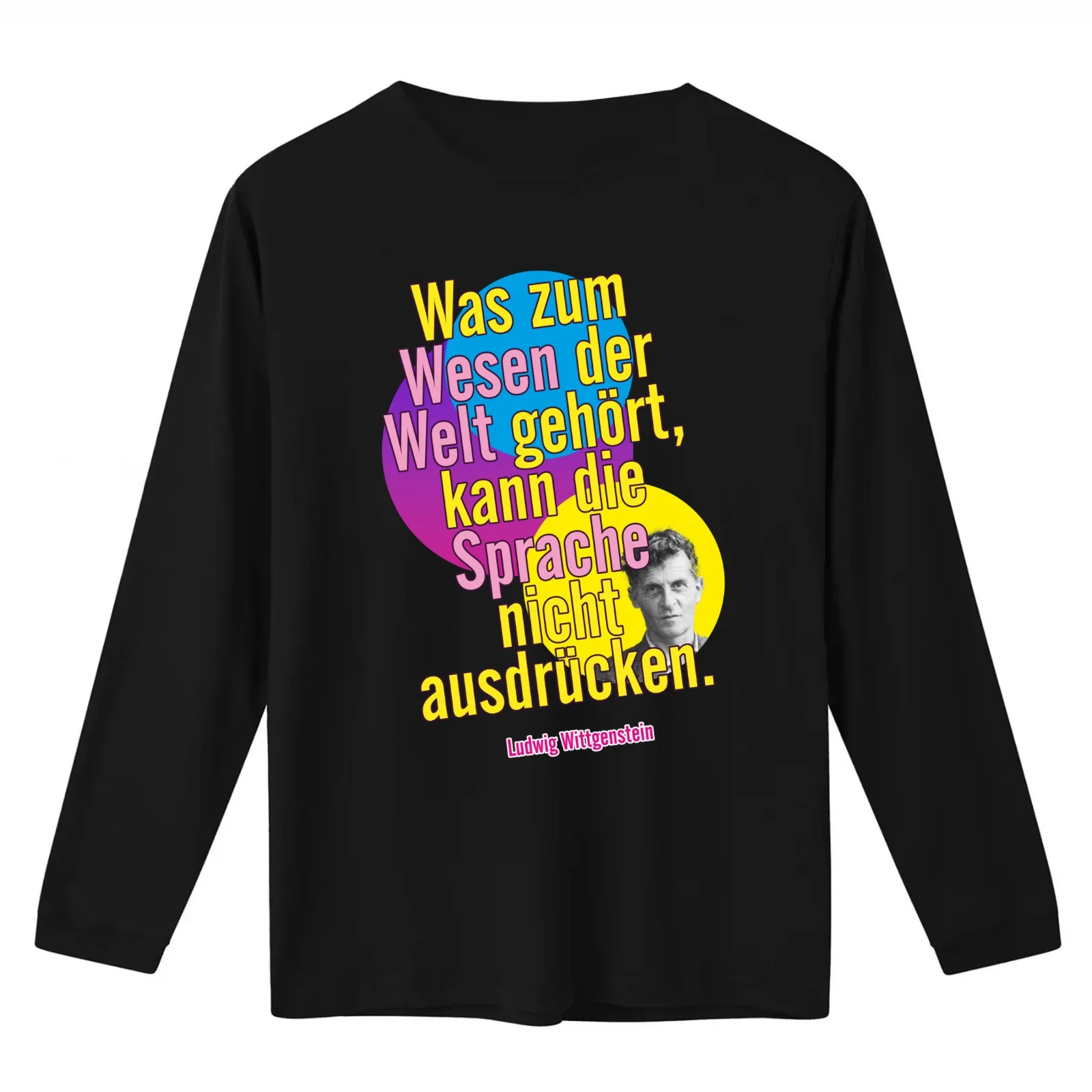 What belongs to the essence of the world cannot be expressed by language Ludwig Wittgenstein T-Shirt Summer Casual Cotton Tee