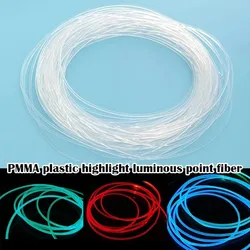 1PC PMMA 1M Side Glow Optic Fiber Cable 1.5mm/2mm/3mm Diameter for Car LED Lights Bright Home DIY Light decoration