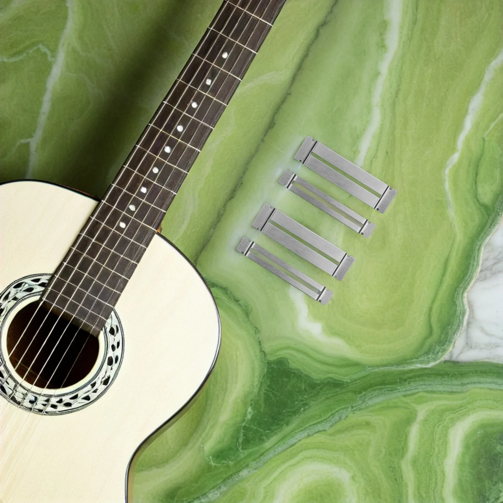 

4Pcs Fret Polishing Guard - Guitar Fingerboard Protector with Stable Curvature - Essential Luthier Tool for Fretboard Dressing