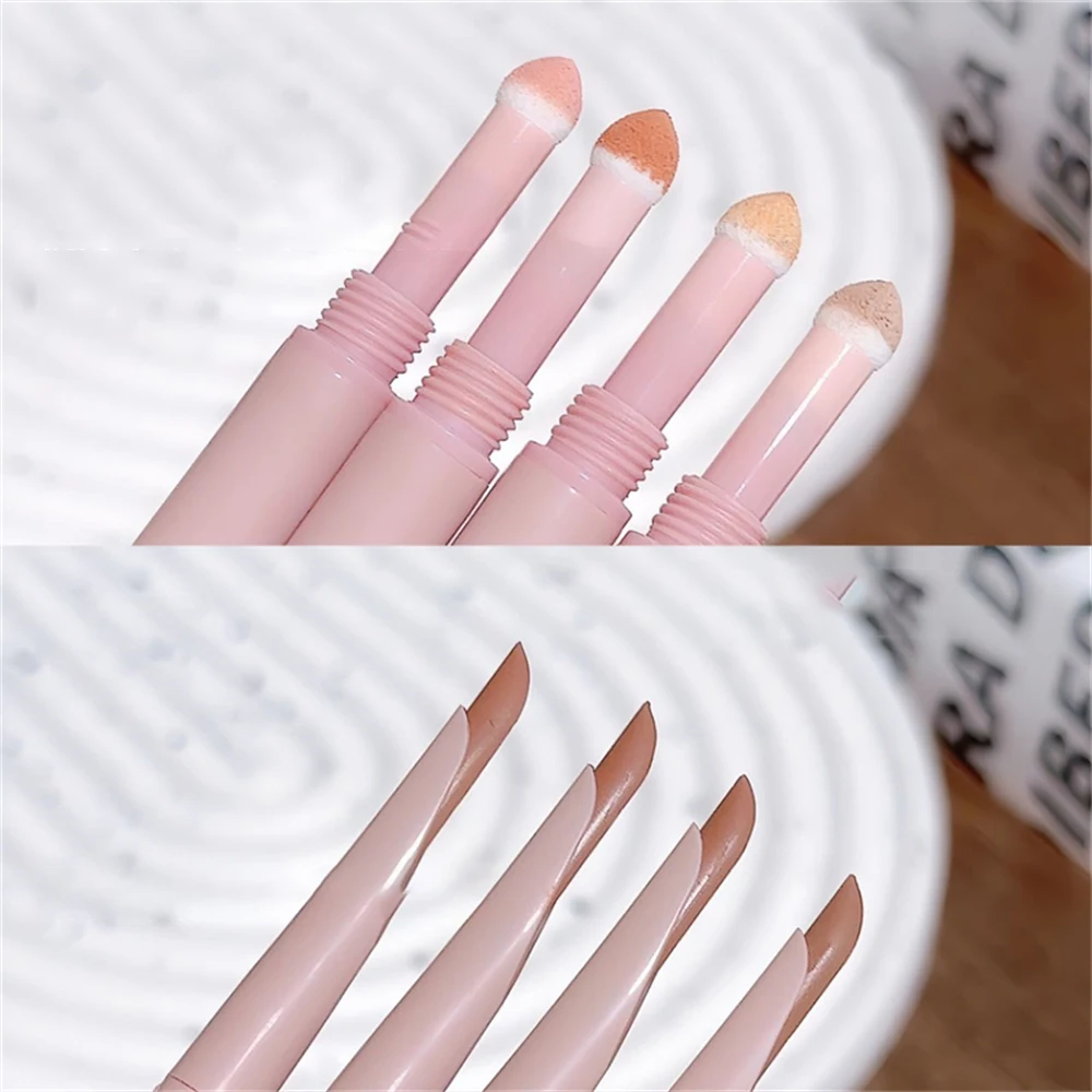 2-in-1 โกหก Silkworms ดินสอเขียนขอบตา Smudge-Proof สีชมพู Shadow & Shimmer Highlighter Brighten Aegyo Sal Stick เครื่องสําอางเกาหลี