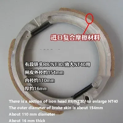 

Apply To Vertical Turning Head Milling Machine Accessories 4 #/6 # Brake Ring Fixing Screw Pad Handle R8 NT30 NT40