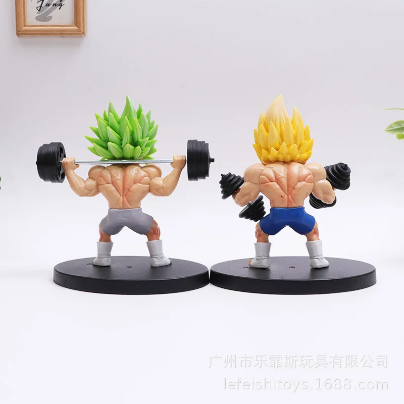 Figura de acción de Dragon Ball Z, figura Broly de 12cm, figura de Anime Broly de Fitness, estatua Super Broly, modelos de colección, juguetes nuevos