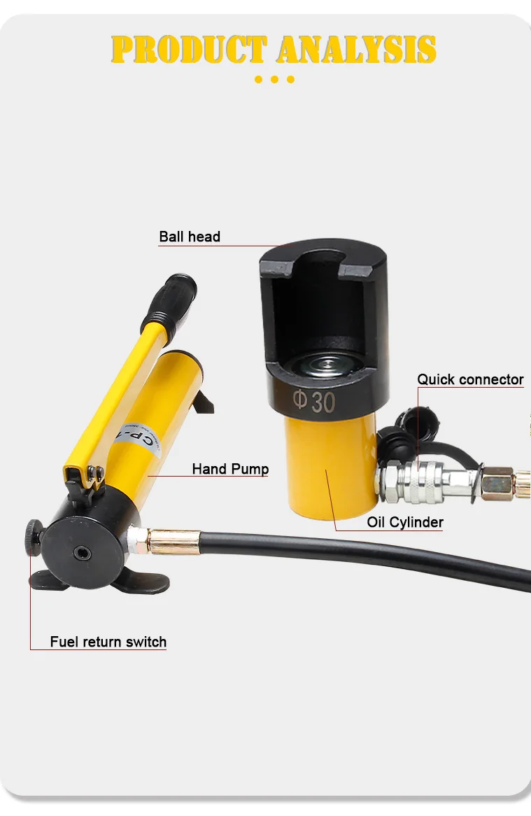 -30/34/40 hydraulic ball head separator