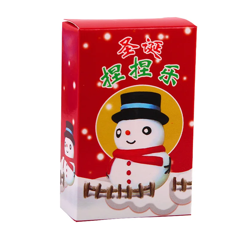 1-12PCS Mystery Box Cartoon Christmas Squeeze Soft Glue Stress Relief Blind Box Kawaii Random Fidget Toy for Children Girl Gifts