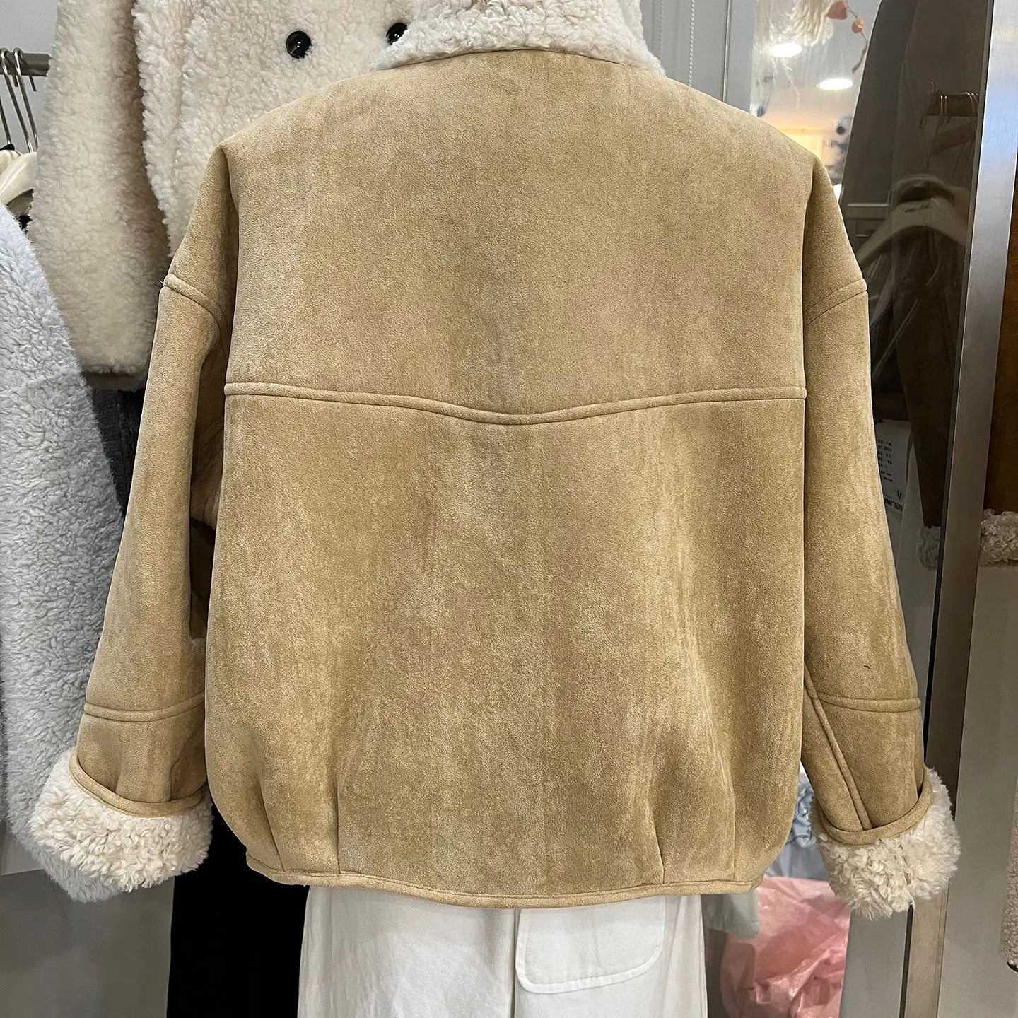 Autumn and Winter New Women's Imitation Lamb Fur Coat Fur Integrated Top