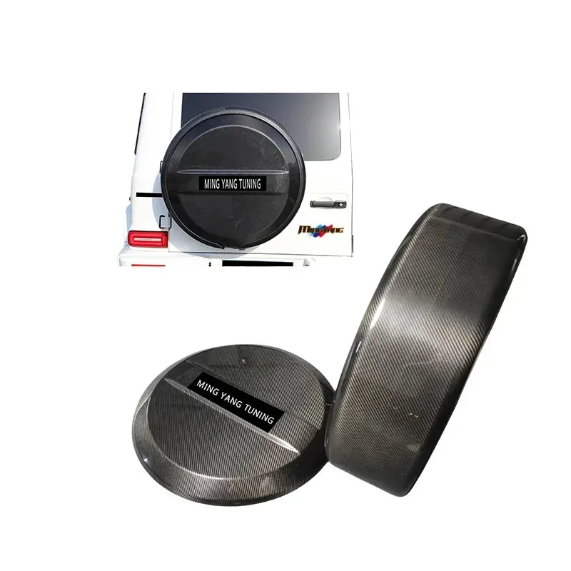 

Carbon Fiber Car Tire Cover Accessories for G Class W464 W463A G63 Upgrade to BS Design Spare
