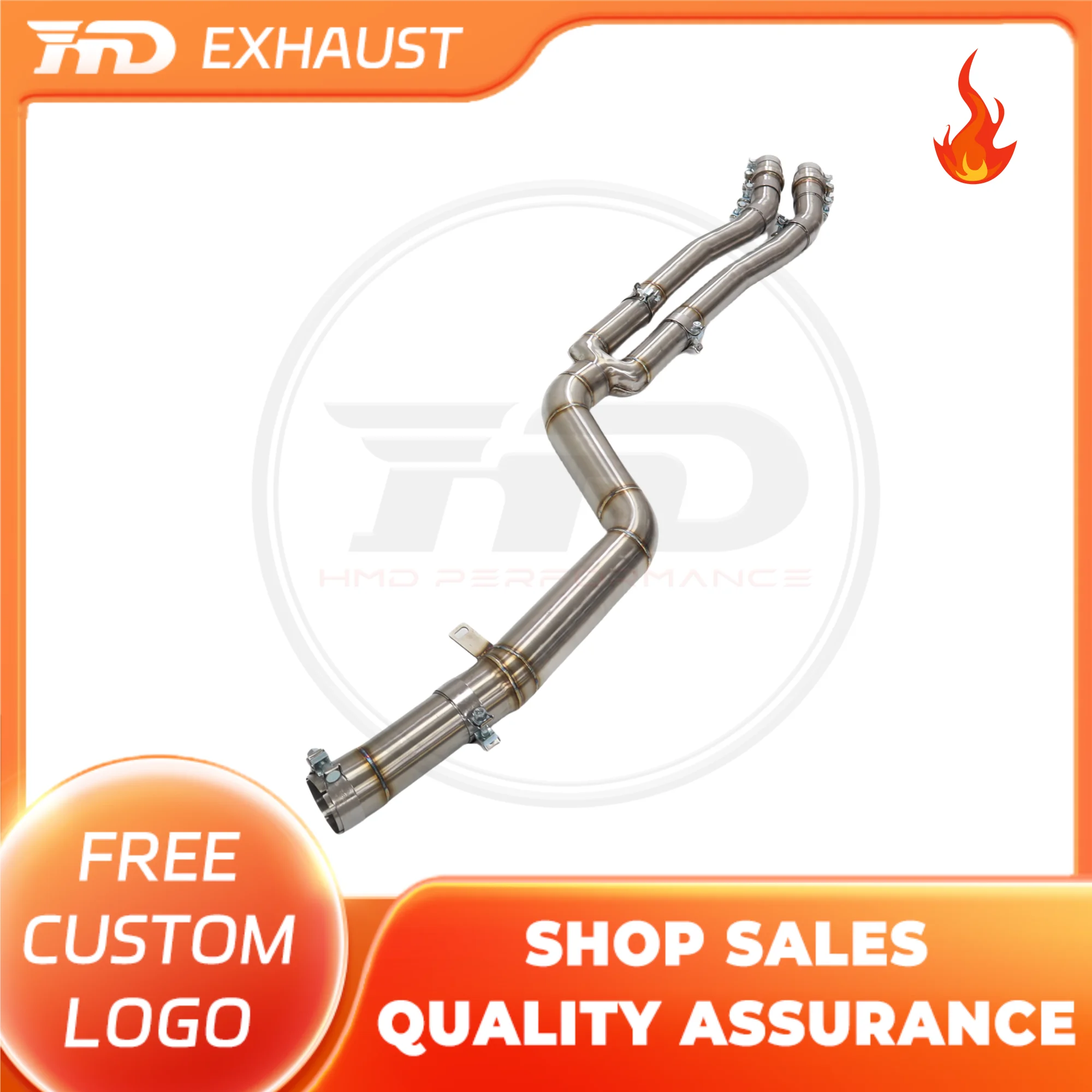 

HMD Exclusive customization Stainless Steel Exhaust System Performance Middle pipe for BMW X3 X4 M40I 3.0T Car