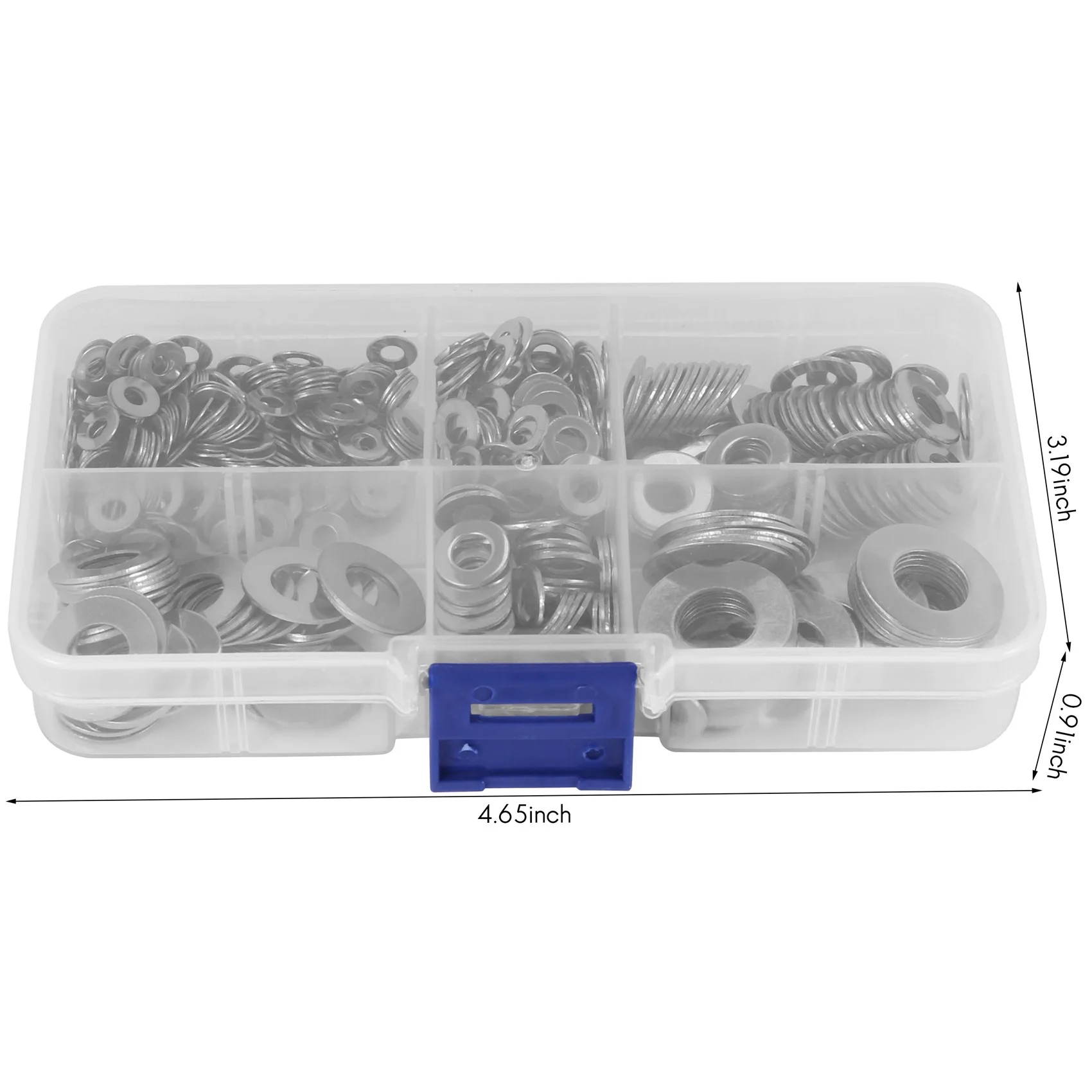 

New Shown-660 Pcs/Set M3 M4 M5 M6 M8 M10 Washer Spacers Stainless Steel Flat Washer Plain Gasket Spacers Kit Screw Bolt Fastener