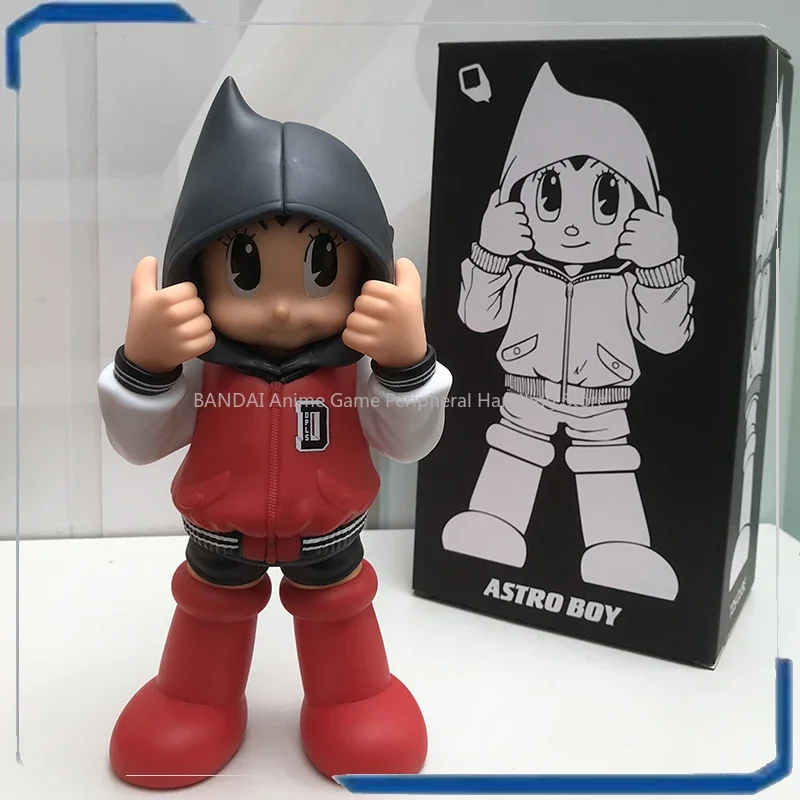 Astro Boy Super Atom Large Iron Pill Hooded Atomic Animation Soft Glue Collection Toy Figure, Ornement pour la maison, Cadeau d'anniversaire, 26 cm