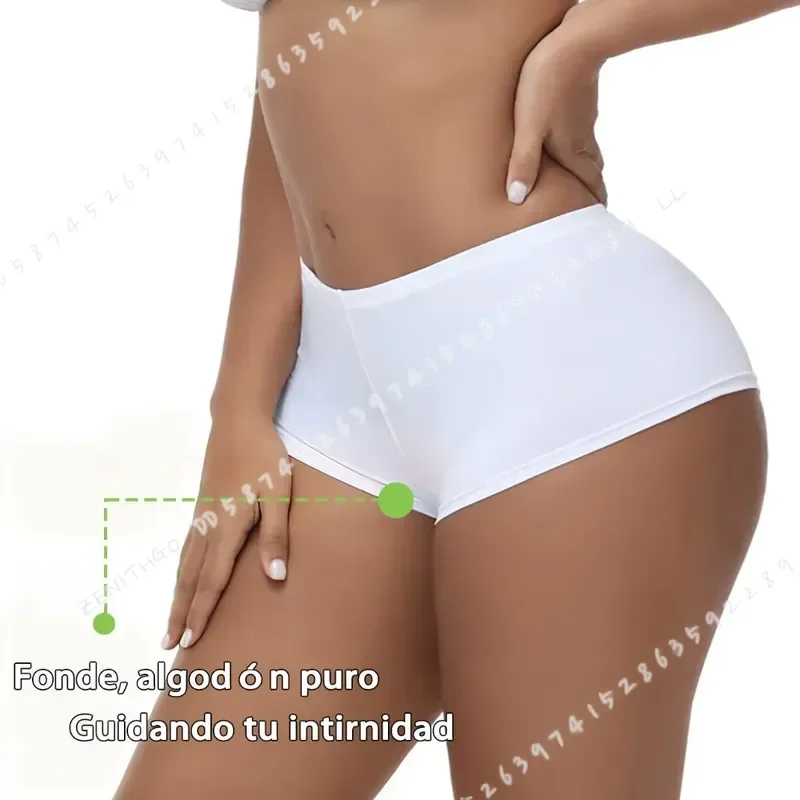Women Seamless Boyshort Panties Solid Color Ice Silk Underwear Soft Stretch Breathable Boxer Shorts Comfortable Female