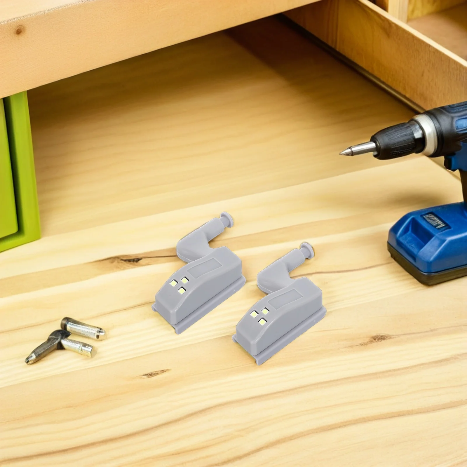 

Cabinet Hinge Light Operated LED Wireless Motion Sensor Waterproof for Wardrobe Kitchen Drawer Closet Lighting