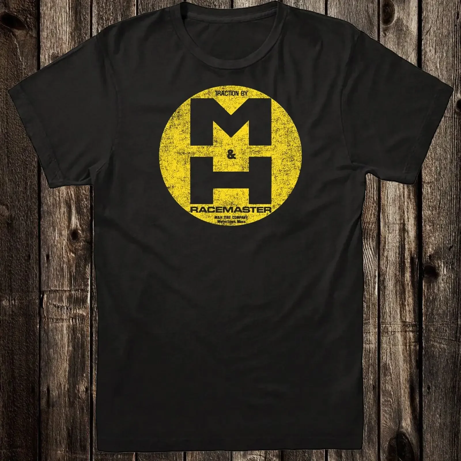 Men's Retro Hot Rod T Shirt Drag Race Racing Speed Shop M H Master Tires vintage Washed Breathable Stylish Soft homme fashion