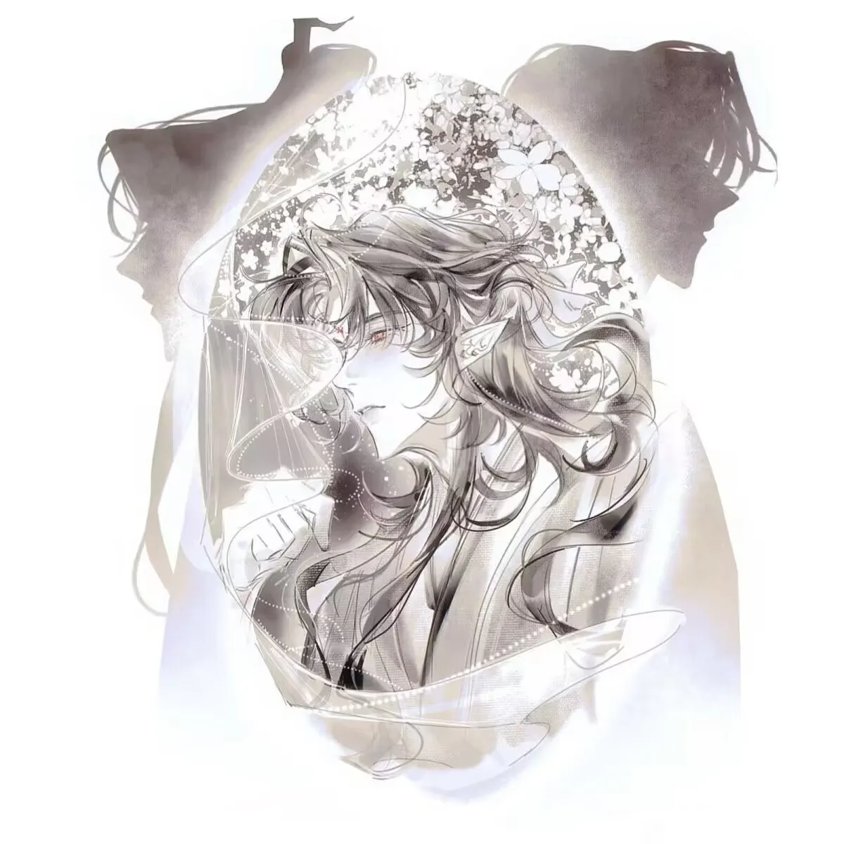 "Despicable Villain Self-rescue System" peripheral fan work "Luo Binghe" oval high appearance level self-made bar badge brooch