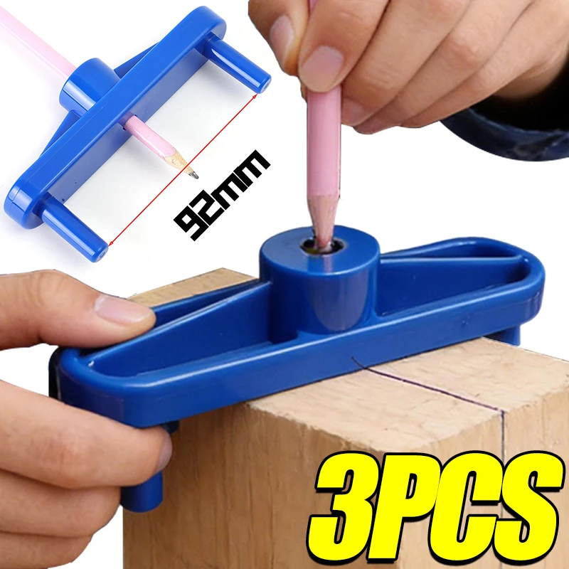 

Woodworking Center Marking Guide Line Ruler Doweling Jig Wood Centerline Gauge Locator Scribe Woodworking Gauge DIY Accessories