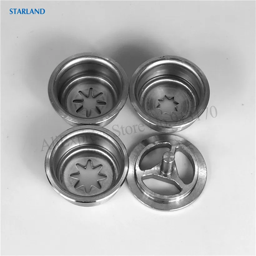 4 في 1 كروس النمذجة قبعات قطع الغيار قالب فوهة الأغطية تركيبات ل الفولاذ المقاوم للصدأ كروس صنع آلة الملحقات