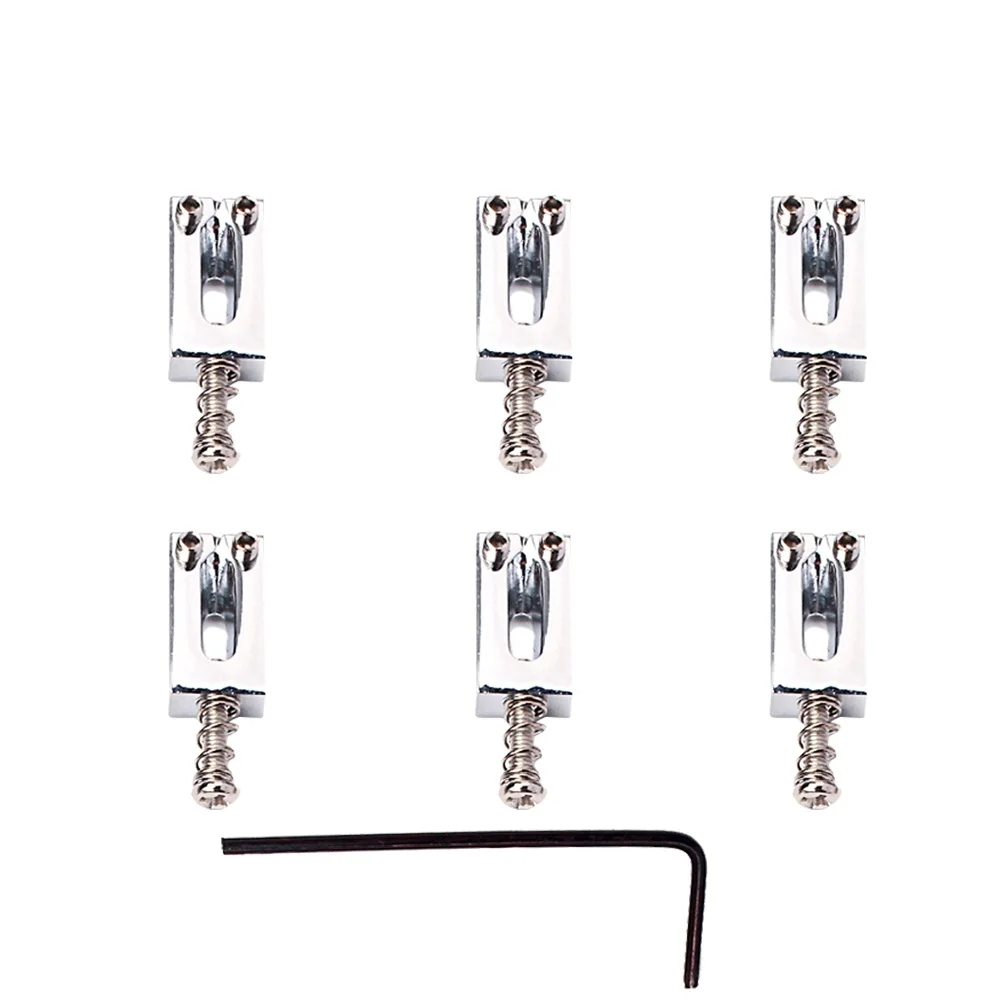 

6 Saddle Set Guitar Replacement Style Saddles Earth Tones Upgrade Parts