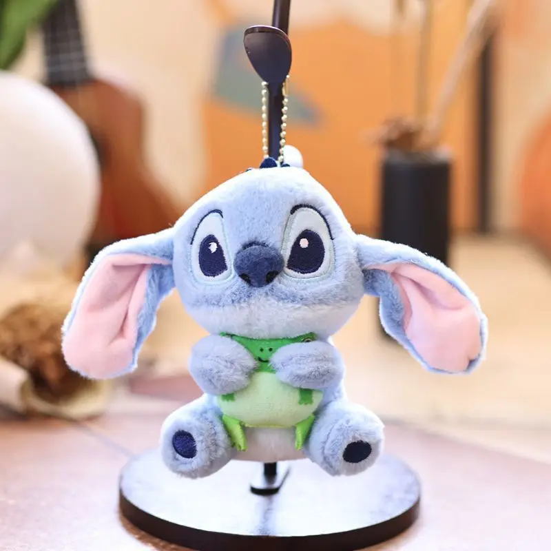 15cm Anime Postać Stitch Kawaii Kreatywna Pluszowa Zabawka Brelok Zawieszka Urocza Lalka Wypełnienie Bawełną PP Dekoracja Opakowania Prezent