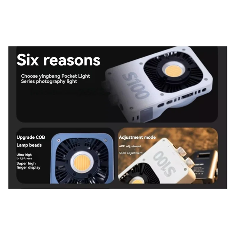 

AT41 Dual Color Temperature COB Photography Light Soft Fill Lamp For DSLR Cameras, For Night Scenes & Filming