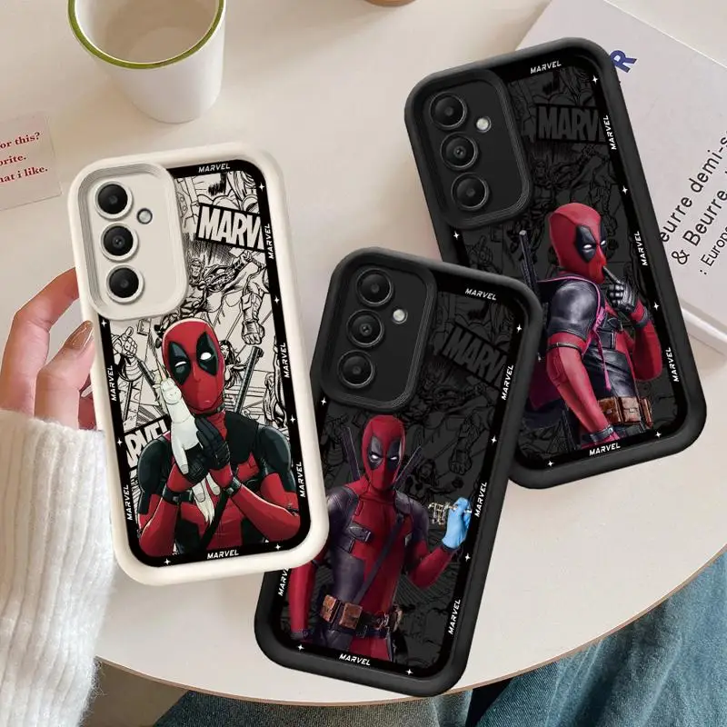 Marvel Deadpool Phone Case for Samsung Galaxy A15 A25 A35 A55 A51 A71 A72 A73 A52 A52s A53 A54 Soft 4G 5G Soft Cover