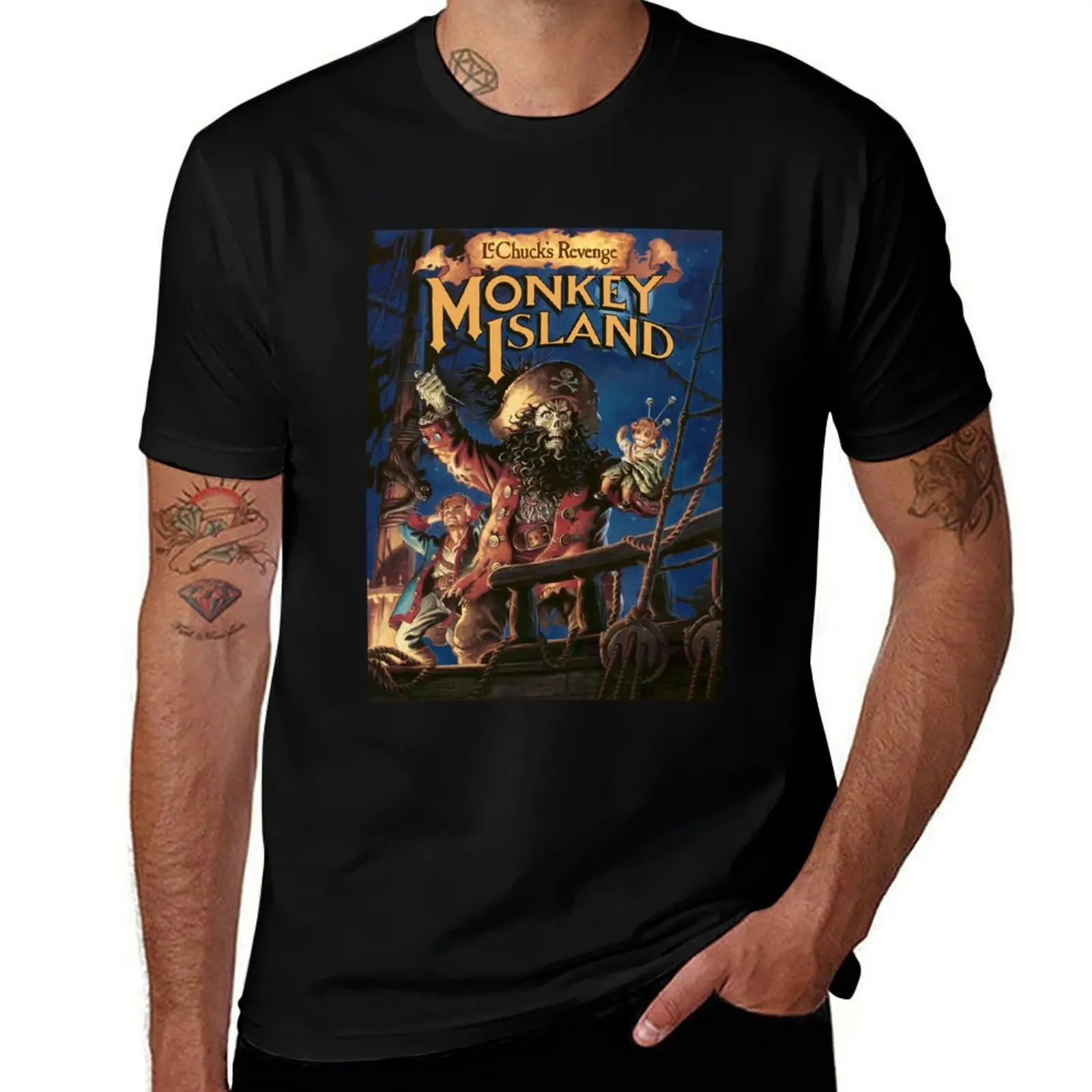 

The secret of monkey island 2 T-Shirt man t shirt heavy cotton t shirts for man pack cotton