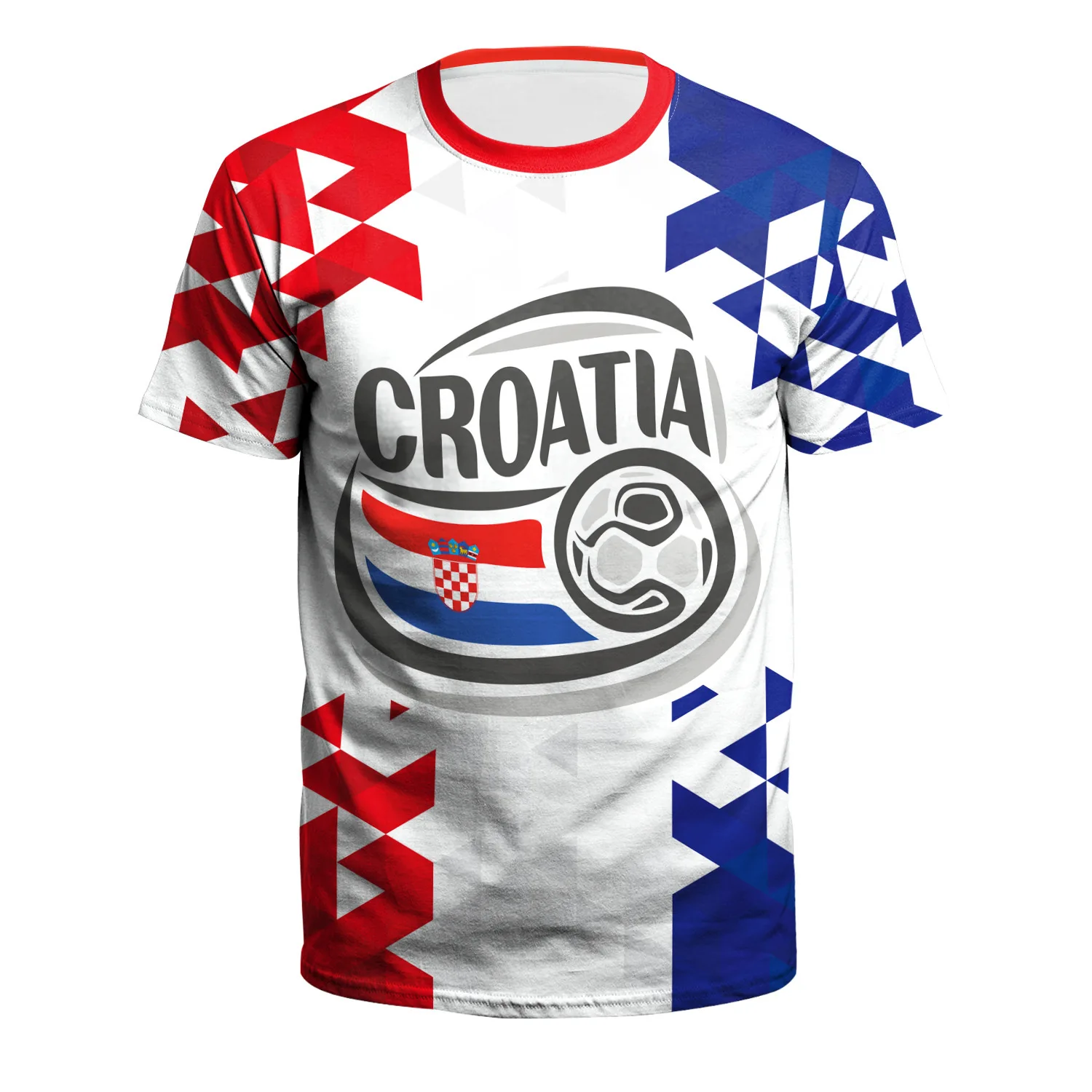 NADANBAO European 2022 Croatia Brazil T-shirt Men's 3D Print Soccer Top Football Team Supporter Uniform Short Sleeve Jerseys