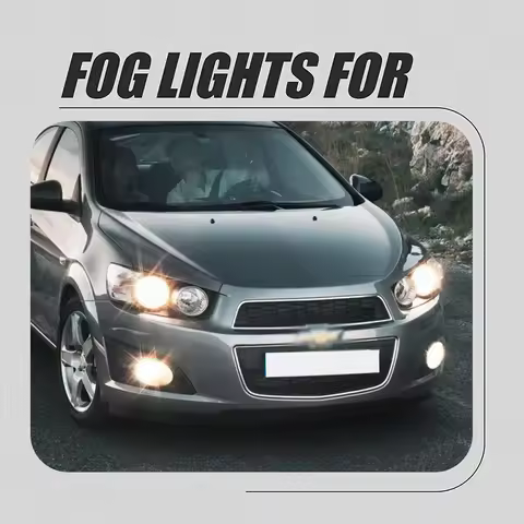Front Bumper Fog Lamp Upgrade Kit FOR Chevrolet AVEO SONIC 2012 2013 2014 Version Additional Foglight Set