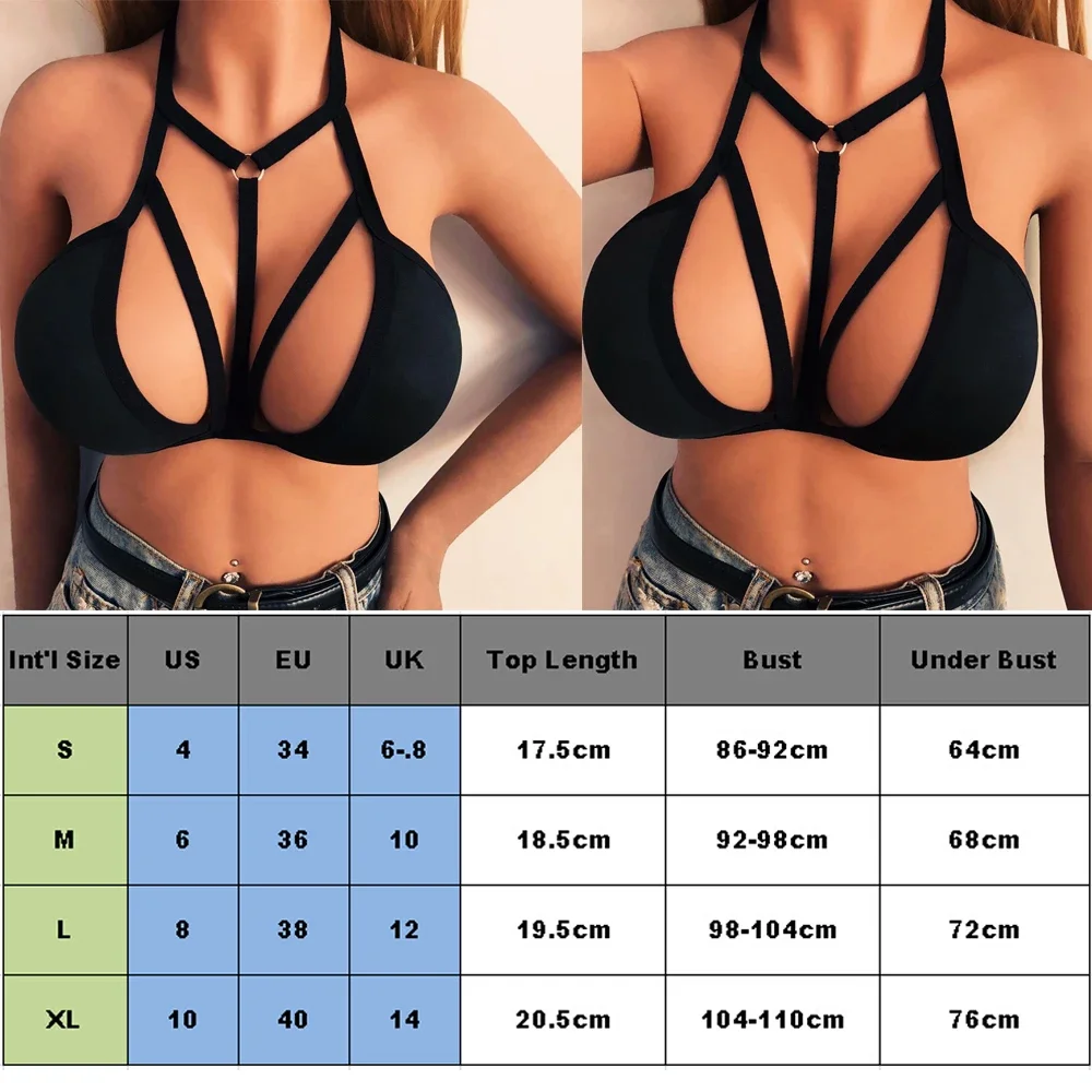 New Fashion Women Sexy Cross Strappy Bra Tank Tops Vest Crop Top Bralette Plus Size Underwear Sexi Bralette Lingerie Brassiere