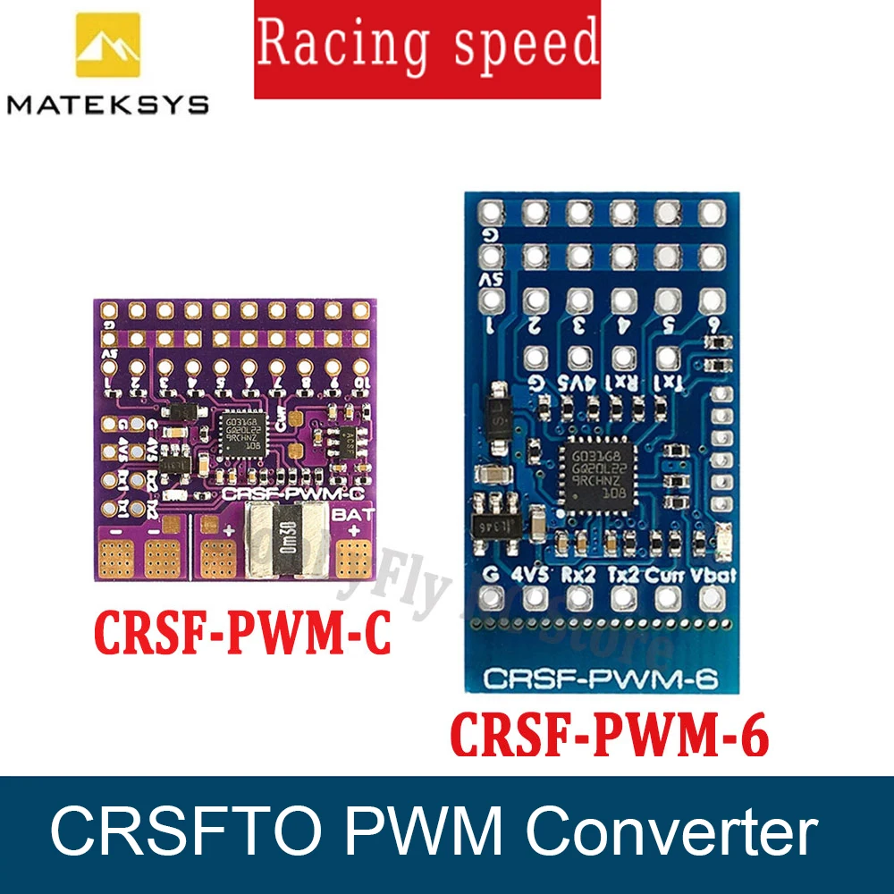 MATEK CRSF TO PWM Converter CRSF-PWM-6 CRSF-PWM-C for TBS Crossfire Nano RX SE DIY Parts