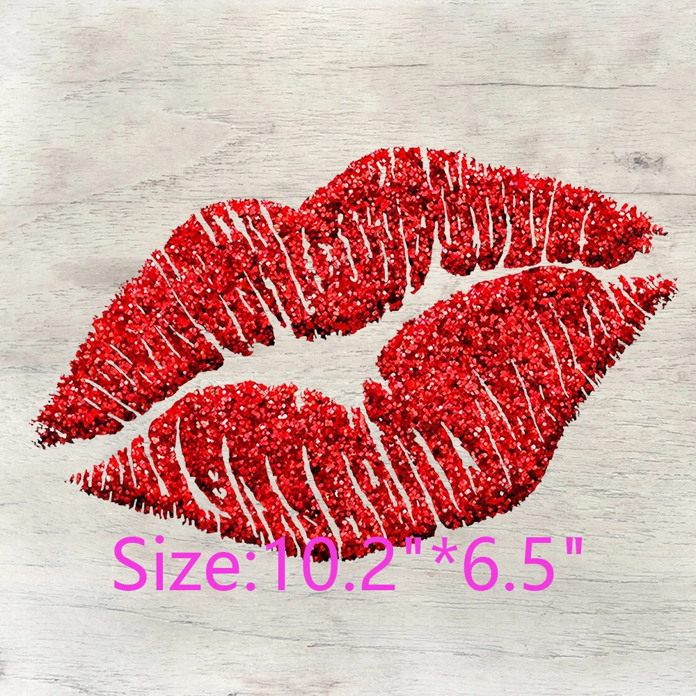 Red Lips Butterfly Leopard Fashion Ready to Press Transfers Custom Ready to press DTF Transfers Iron-on transfers for clothing