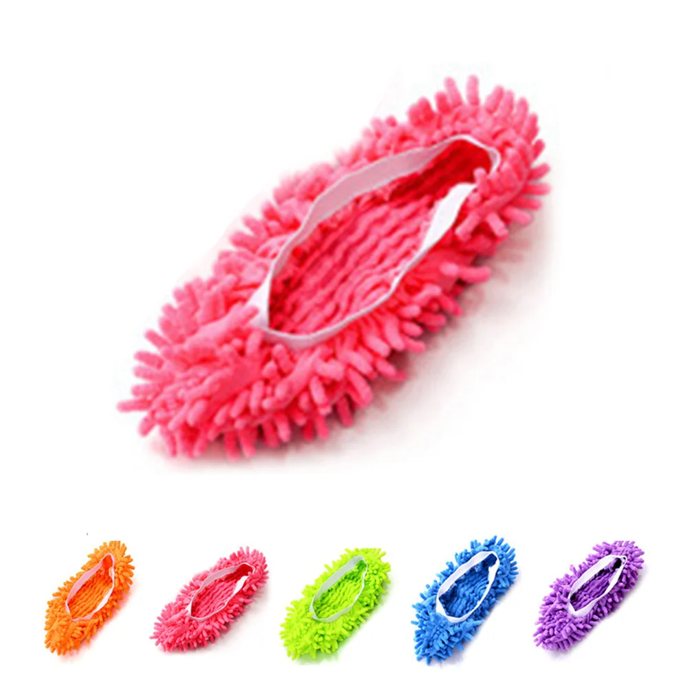Floor Dust Cleaning Slipper Shoe Mop Non Slip House Clean Shoe Multi Function