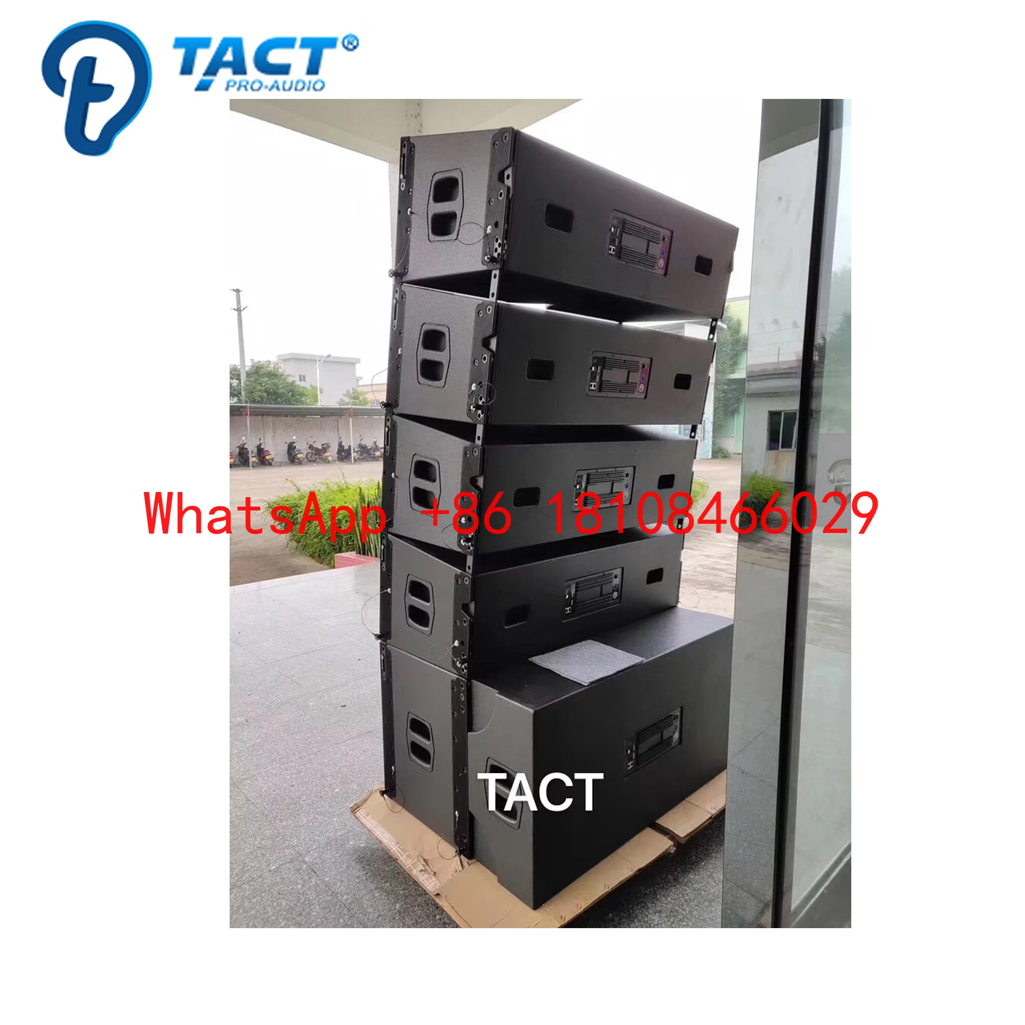 Активная линейная акустическая система TACT L212-P с двумя 12-дюймовыми динамиками, 1400 Вт, 50 Гц-20 кГц, профессиональная сценическая звуковая система